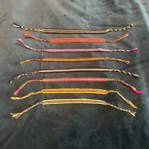 HANDMADE Multicolor Friendship Bracelets Lot of 8